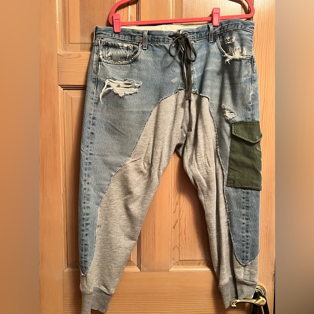 GREG LAUREN JOGGERS SIZE 4 pics show it all!!! - Picture 2 of 8